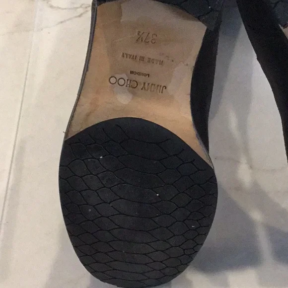 Jimmy Choo Gray Suede Heel Boots - Picture 9 of 16